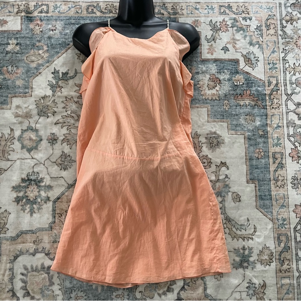 Chloe Kids Casual Peach Dress